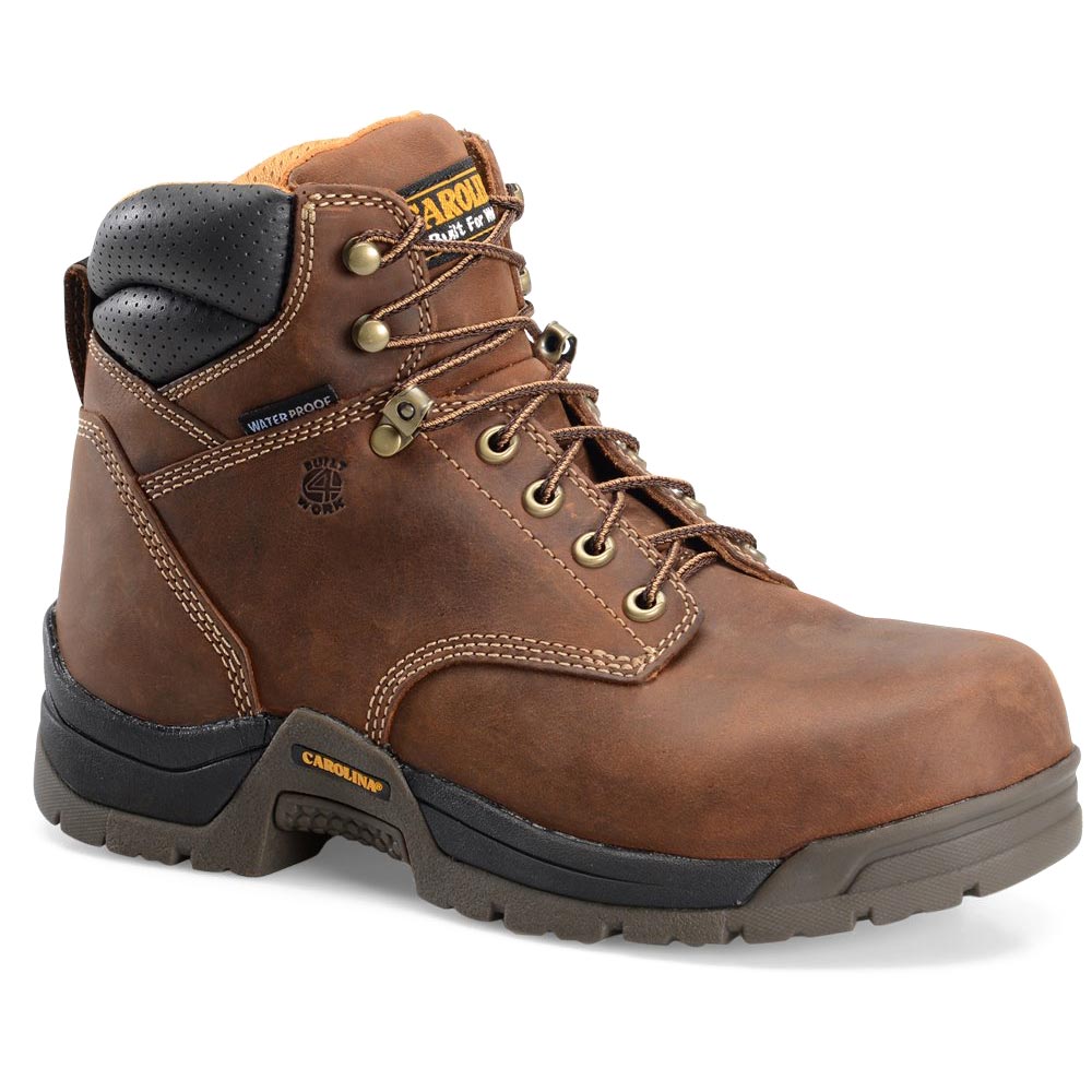 Carolina CA5020 6-inch Waterproof Broad Toe Work Boot - Copper