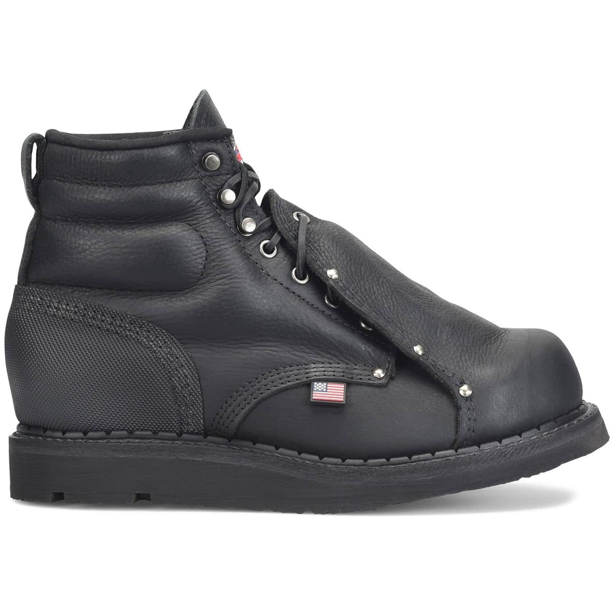 Carolina Union Built Men's 6-Inch Black  Safety Toe External Met Guard Work Boot
