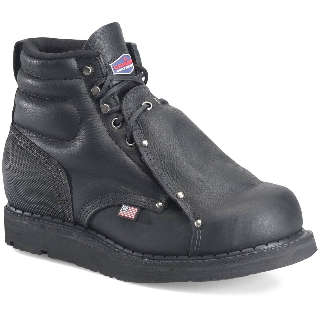 Carolina Union Built Men's 6-Inch Black  Safety Toe External Met Guard Work Boot