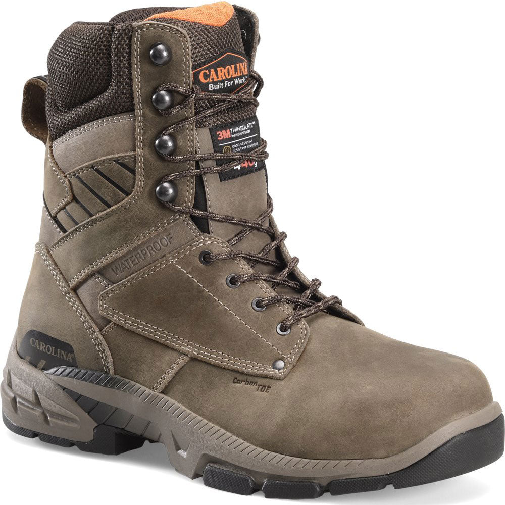 Carolina Duke Brown 8-Inch Insulated Composite Toe Waterproof Work Boot