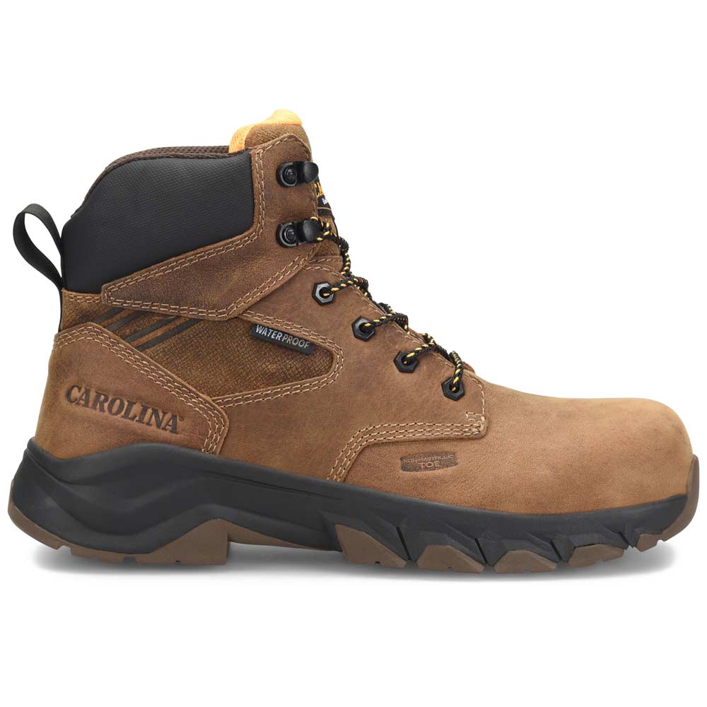 Carolina Subframe 6-Inch Brown Waterproof Composite Toe Work Boot