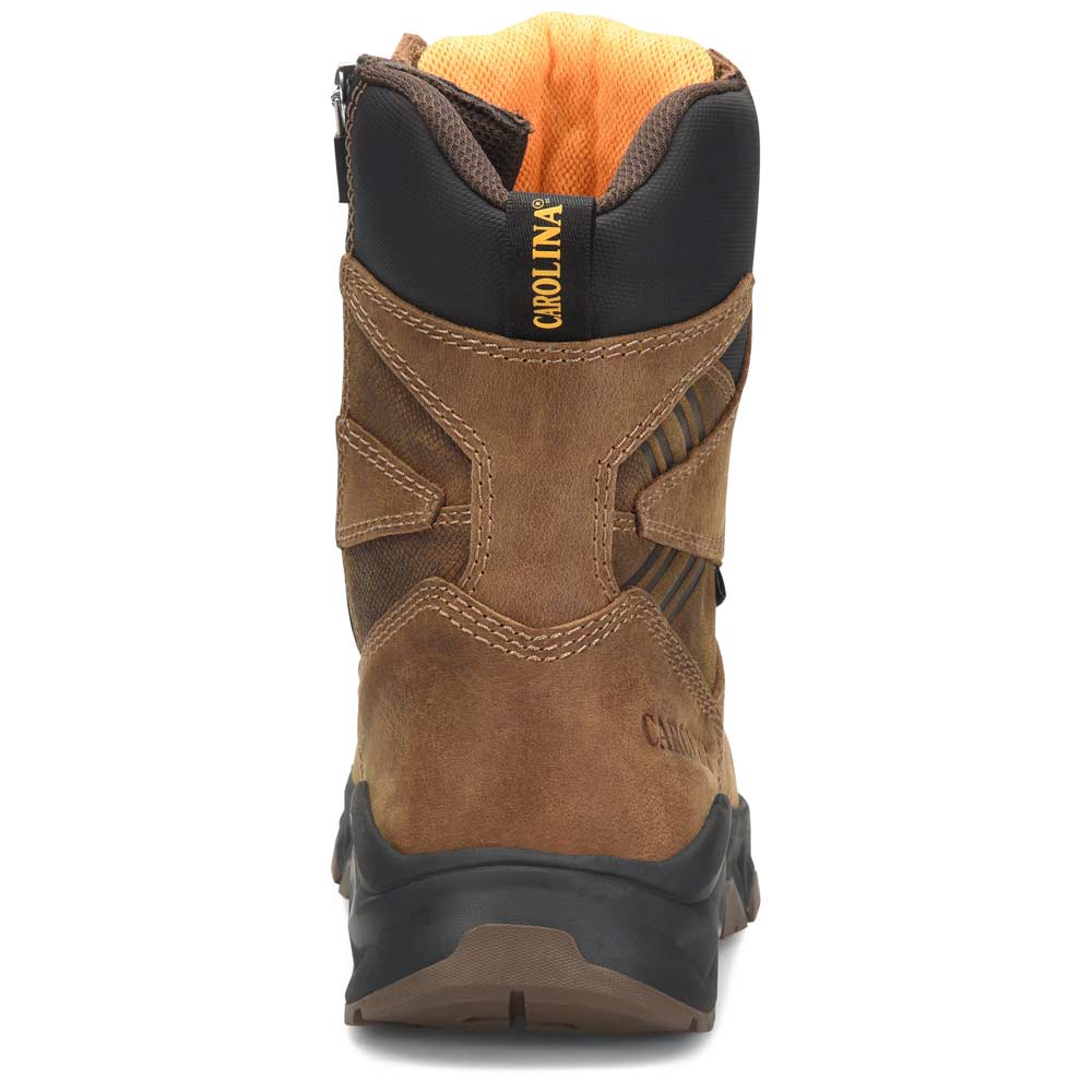 Carolina Subframe 8-Inch Brown Zip Waterproof Composite Toe Work Boot