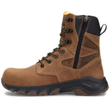 Carolina Subframe 8-Inch Brown Zip Waterproof Composite Toe Work Boot