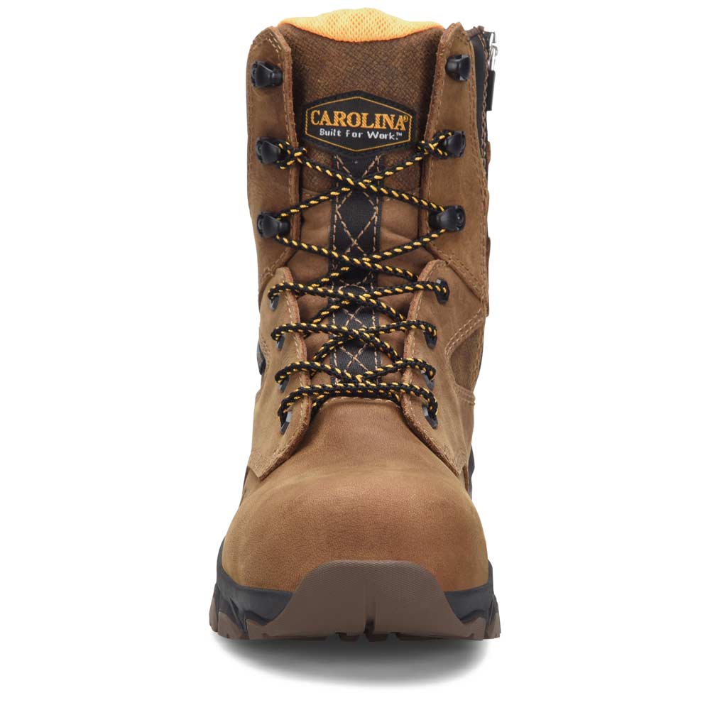 Carolina Subframe 8-Inch Brown Zip Waterproof Composite Toe Work Boot