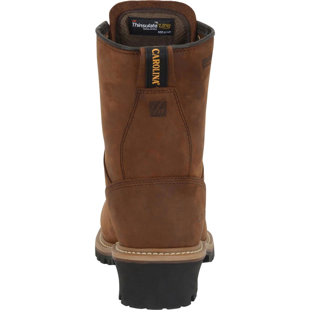 Carolina CA5821 8-inch Steel Toe Waterproof Insulated Logger Boot