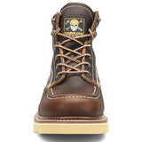 Carolina Flatiron Brown 6-Inch Moc Toe Wedge Work Boot