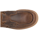 Carolina Flatiron 10-Inch Brown Moc Toe Wedge Pull-On Work Boot