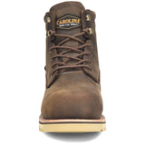 Carolina Staple Gun Brown Men's Waterproof Wedge Sole Work Boot