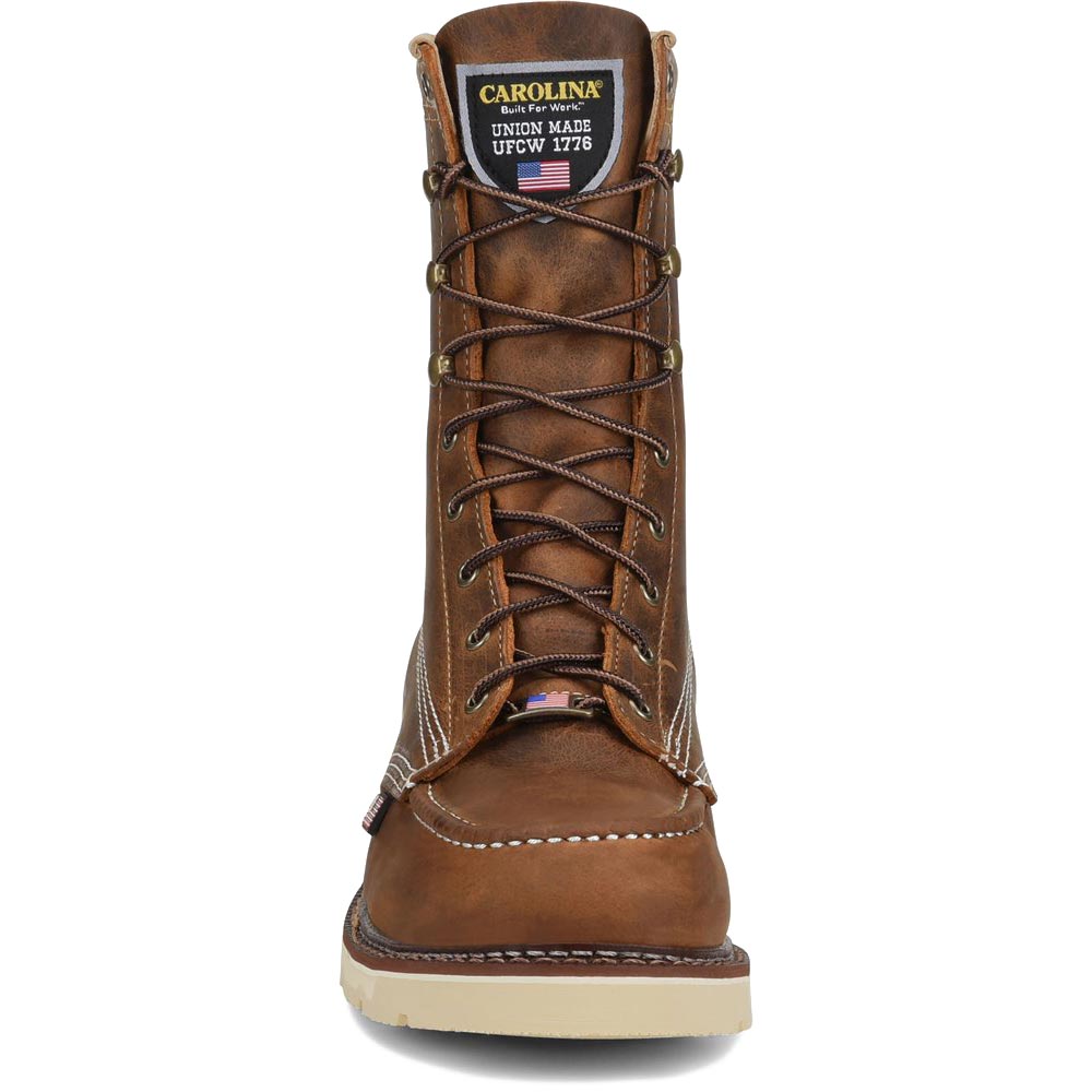 Carolina Ferric Brown 8-inch American Made Steel Toe Moc Work Boot