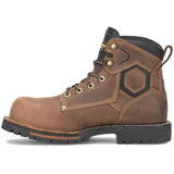 Carolina Pitstop Brown Waterproof 6-Inch Men's Safety Toe Work Boot