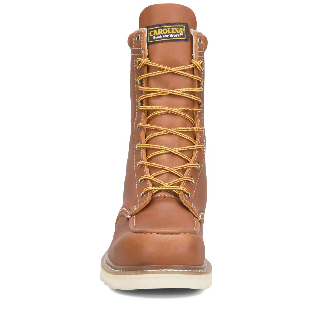 Carolina Amp MX 8-Inch Brown Moc Steel Toe Wedge Work Boot