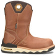 Carolina Earthmover 10-Inch Brown Waterproof Comp Toe Wedge Pull-On Work Boot