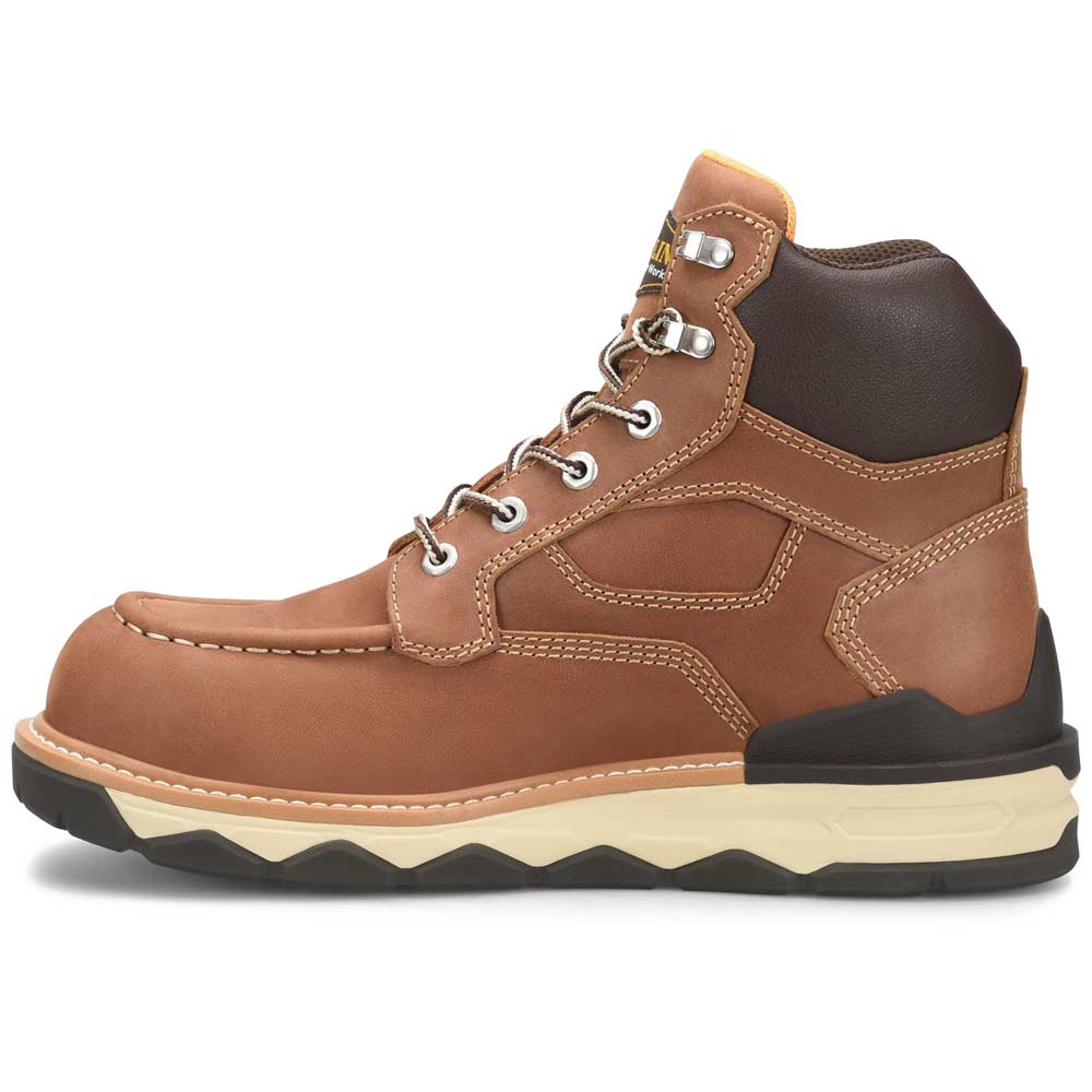 Carolina Guardian 6-Inch Brown Waterproof Composite Moc Toe Wedge Work Boot