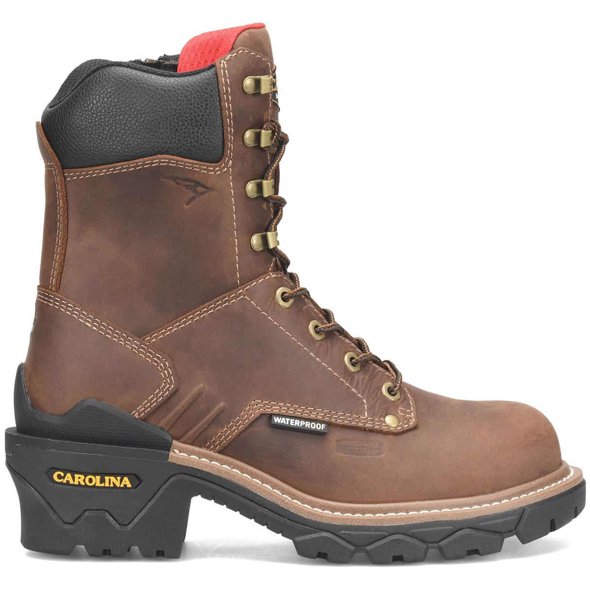 Cardinal 8-inch Side-Zip Composite Safety Toe Logger Men's Work Boot