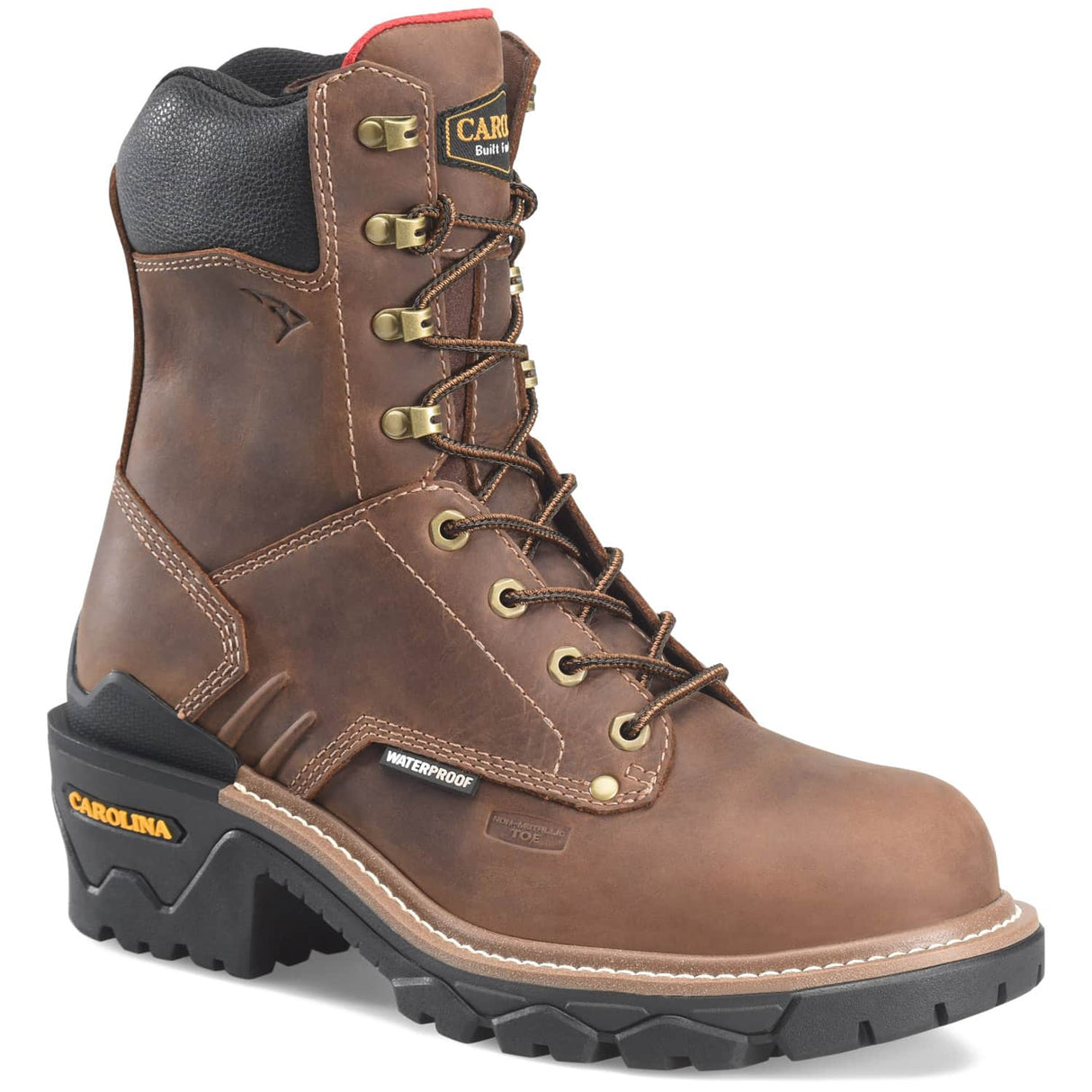 Cardinal 8-inch Side-Zip Composite Safety Toe Logger Men's Work Boot