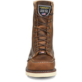 Carolina Amp Brown 8-inch American Made Soft Toe Moc Wedge Sole Work Boot