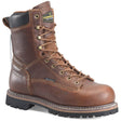 Carolina Grind Brown Men's 8-Inch Safety Lace-To-Toe Waterproof Work Boot