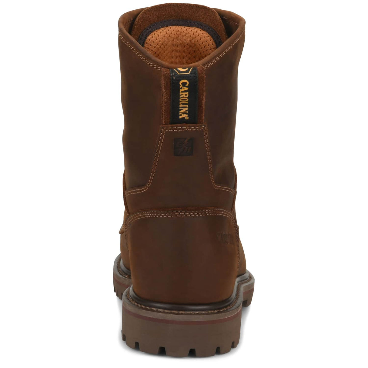 CA8628 Heel Carolina 28 Series Mens 8 inch Unlined Composite Safety Toe Work Boot