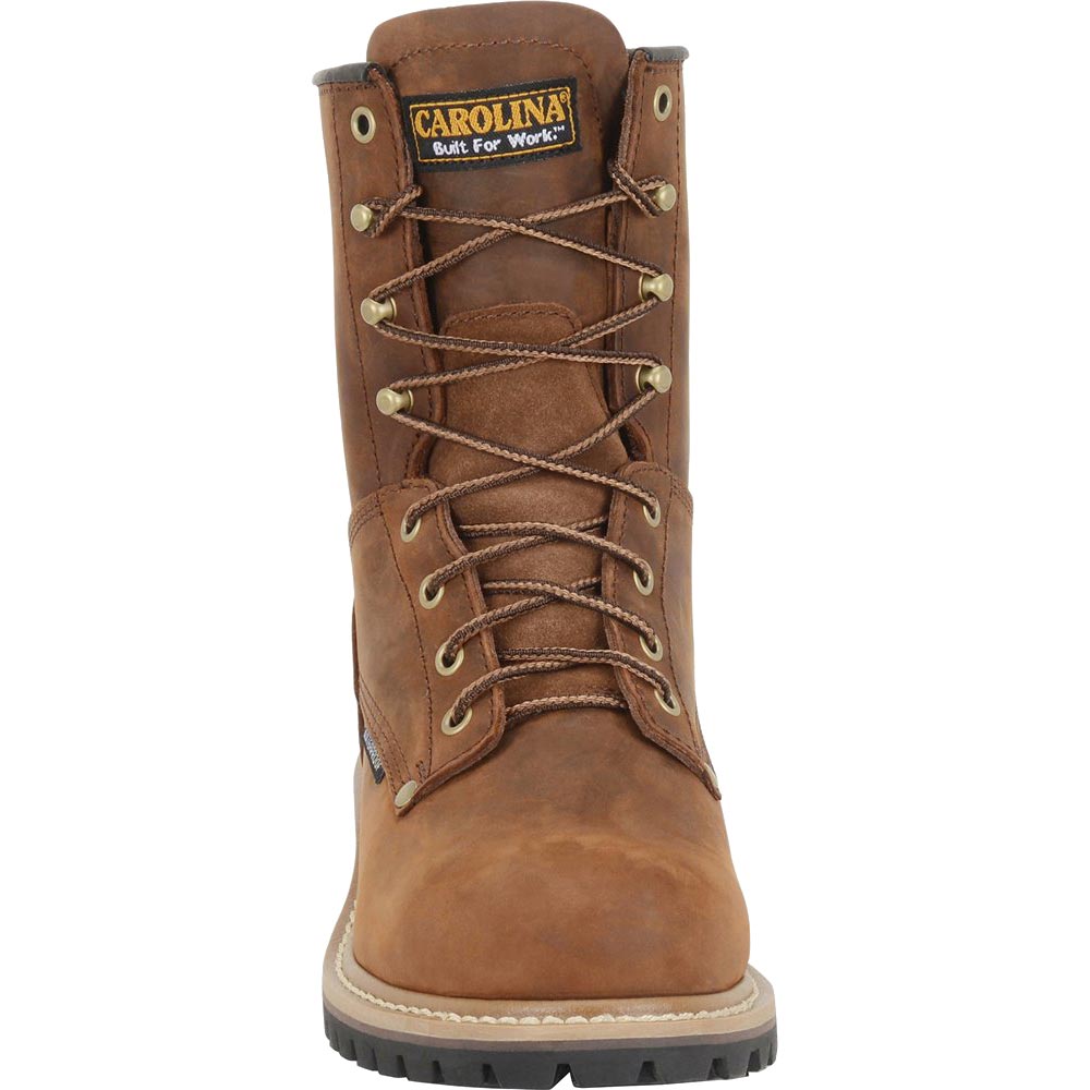 Carolina Elm 8-inch Waterproof Brown Logger Boot