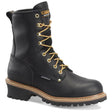 Carolina CA9823 8-inch Steel Toe Waterproof Logger Boot - Black