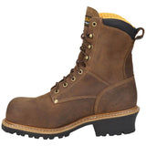 Carolina Men's Poplar 8-inch Waterproof Composite Toe Logger Work Boot