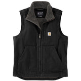 Carhartt Loose Fit Washed Duck Sherpa-Lined Mock-Neck Men's Vest