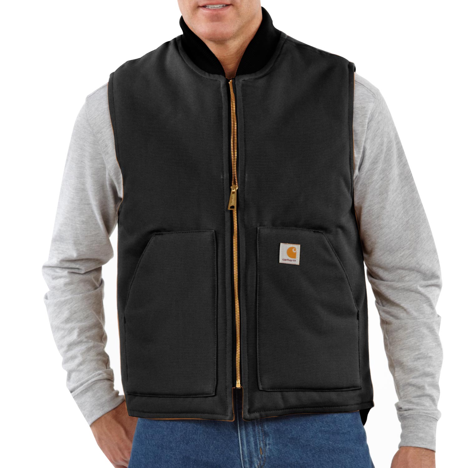 Carhartt Men's Duck Vest - Arctic-Quilt Lined | Carhartt V01