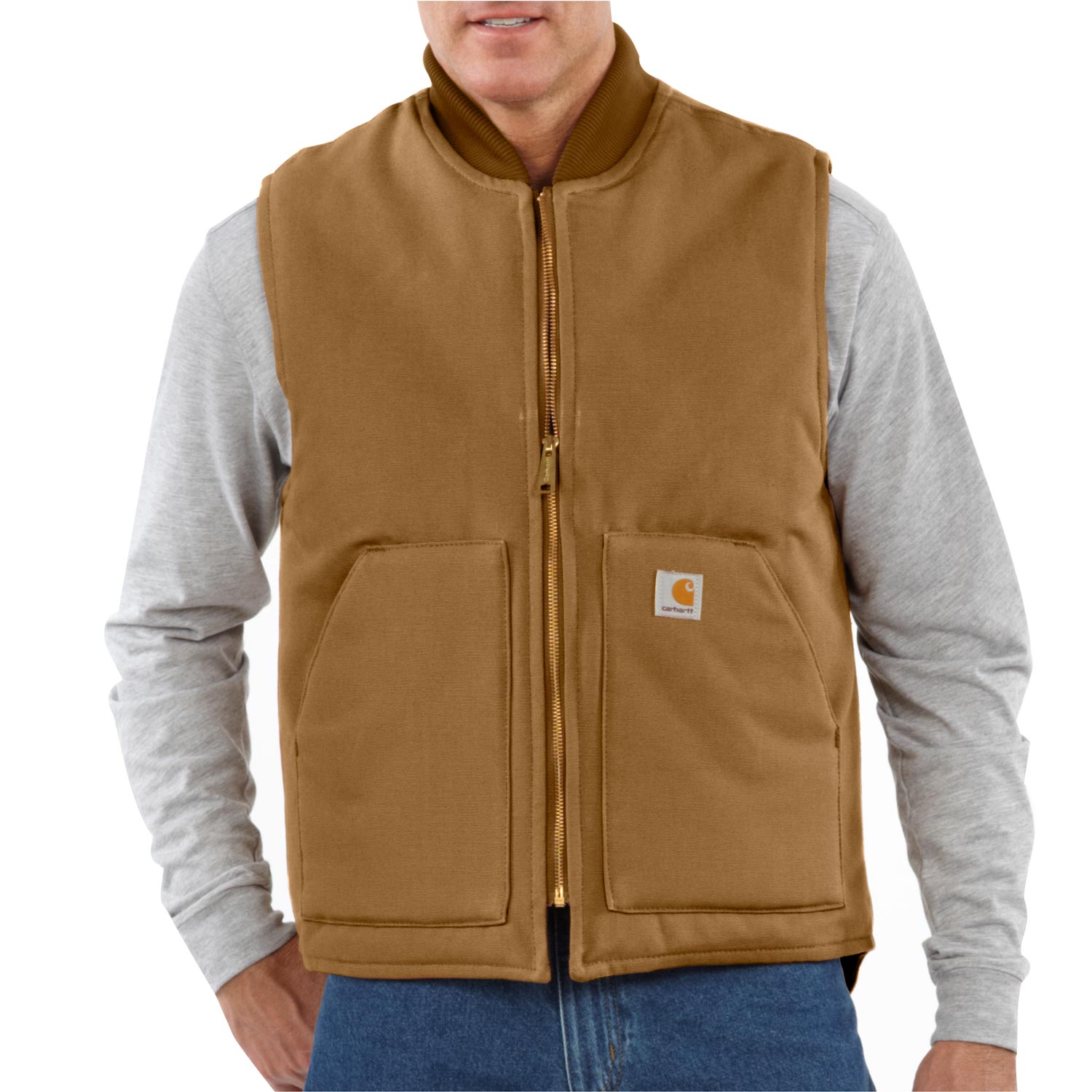 Carhartt Men's Duck Vest - Arctic-Quilt Lined | Carhartt V01 Work