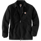 Carhartt Men's Loose Fit Washed Duck Sherpa-Lined Coat