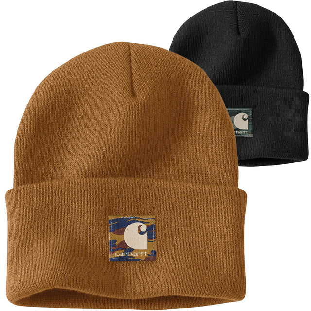 Carhartt Camo Patch Knit Beanie