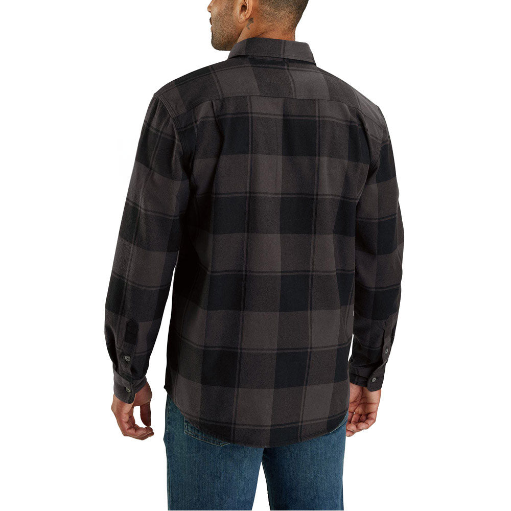 Carhartt Loose Fit Heavyweight Flannel Long-Sleeve Plaid Shirt