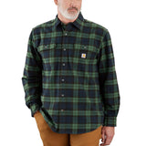 Carhartt Loose Fit Heavyweight Flannel Long-Sleeve Plaid Shirt