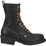 Carolina Maple 1922 Black 9-inch USA Made Steel Toe Men's Logger Boot