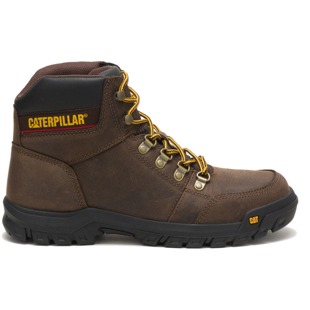 Caterpillar Outline Brown 6-Inch Work Boots