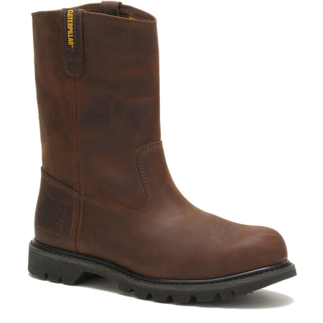 Caterpillar Revolver Dark Brown Steel Toe Boot - P89516