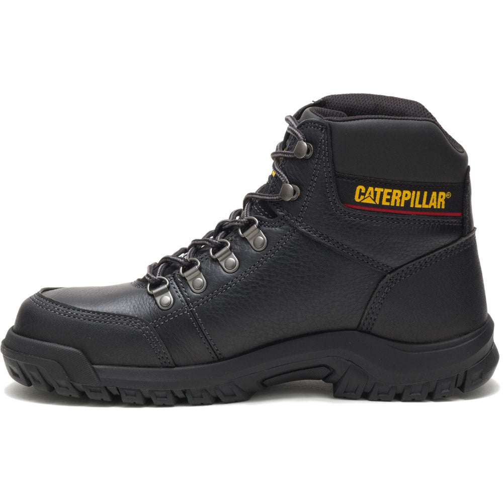 Caterpillar Outline Black 6-Inch Steel Toe Work Boots