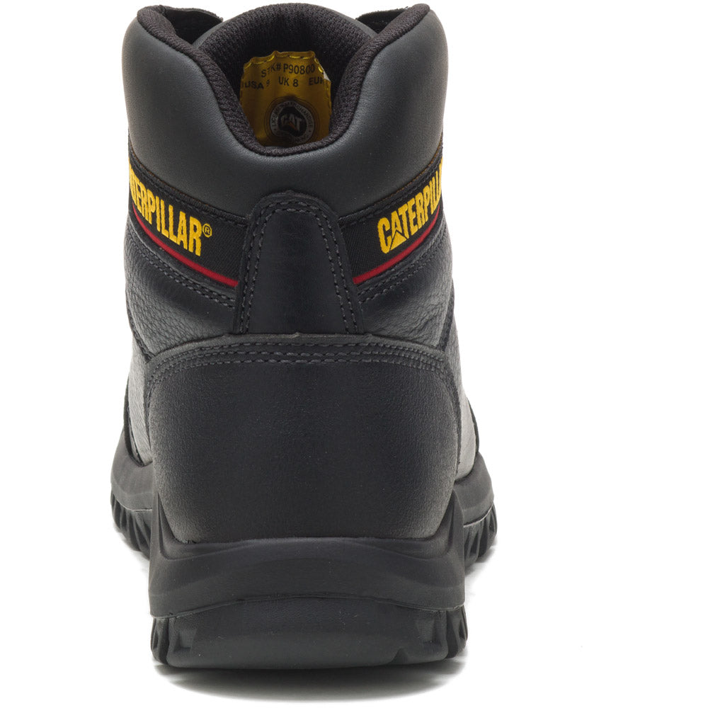 Caterpillar Outline Black 6-Inch Steel Toe Work Boots