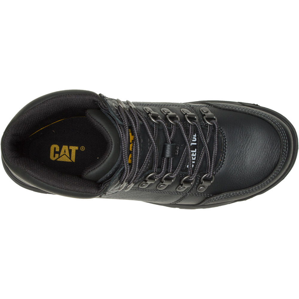 Caterpillar Outline Black 6-Inch Steel Toe Work Boots