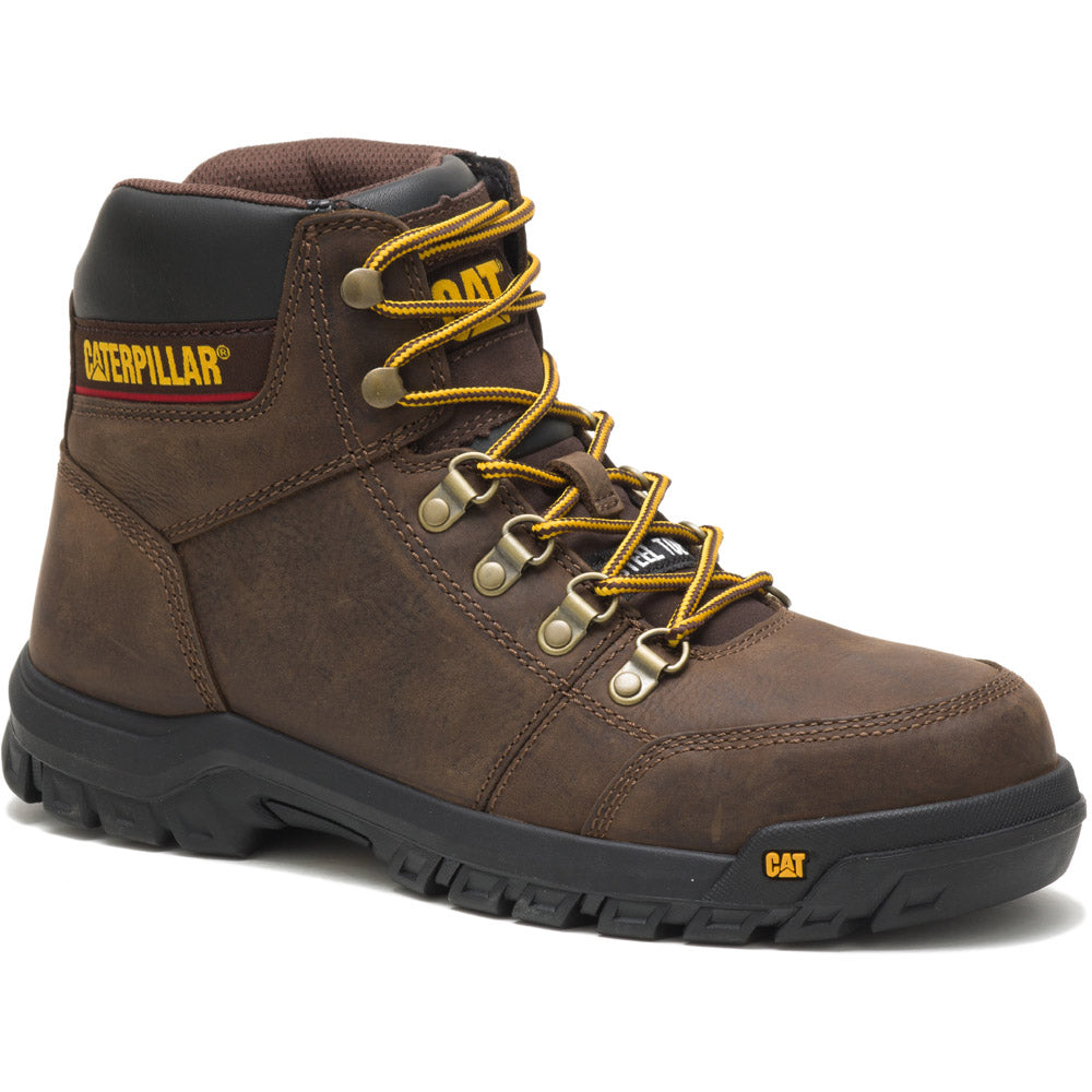 Caterpillar Outline Brown 6-Inch Steel Toe Work Boots