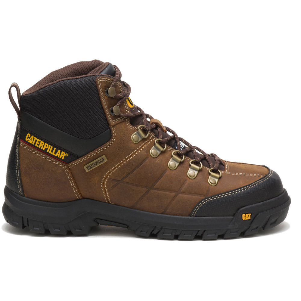 Caterpilar Threshold Brown 6-Inch Waterproof Steel Toe Work Boot