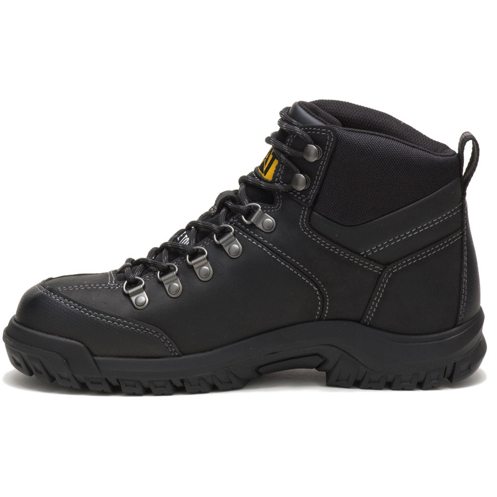 Caterpilar Threshold Black 6-Inch Waterproof Steel Toe Work Boot