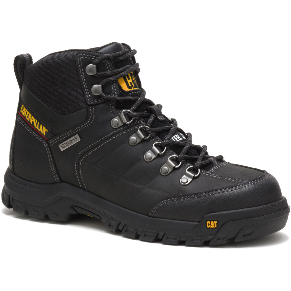 Caterpilar Threshold Black 6-Inch Waterproof Steel Toe Work Boot