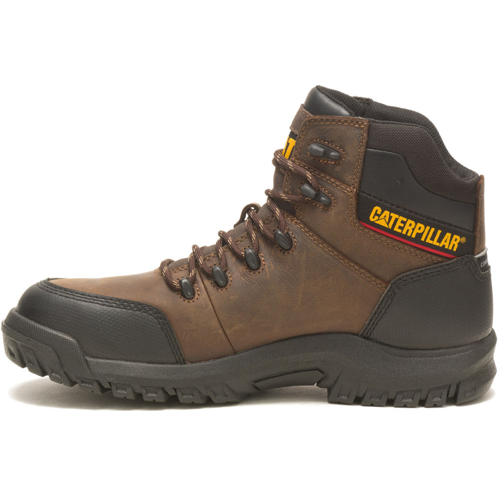 Caterpillar Resorption Brown 6-Inch Comp Toe Waterproof Work Boot