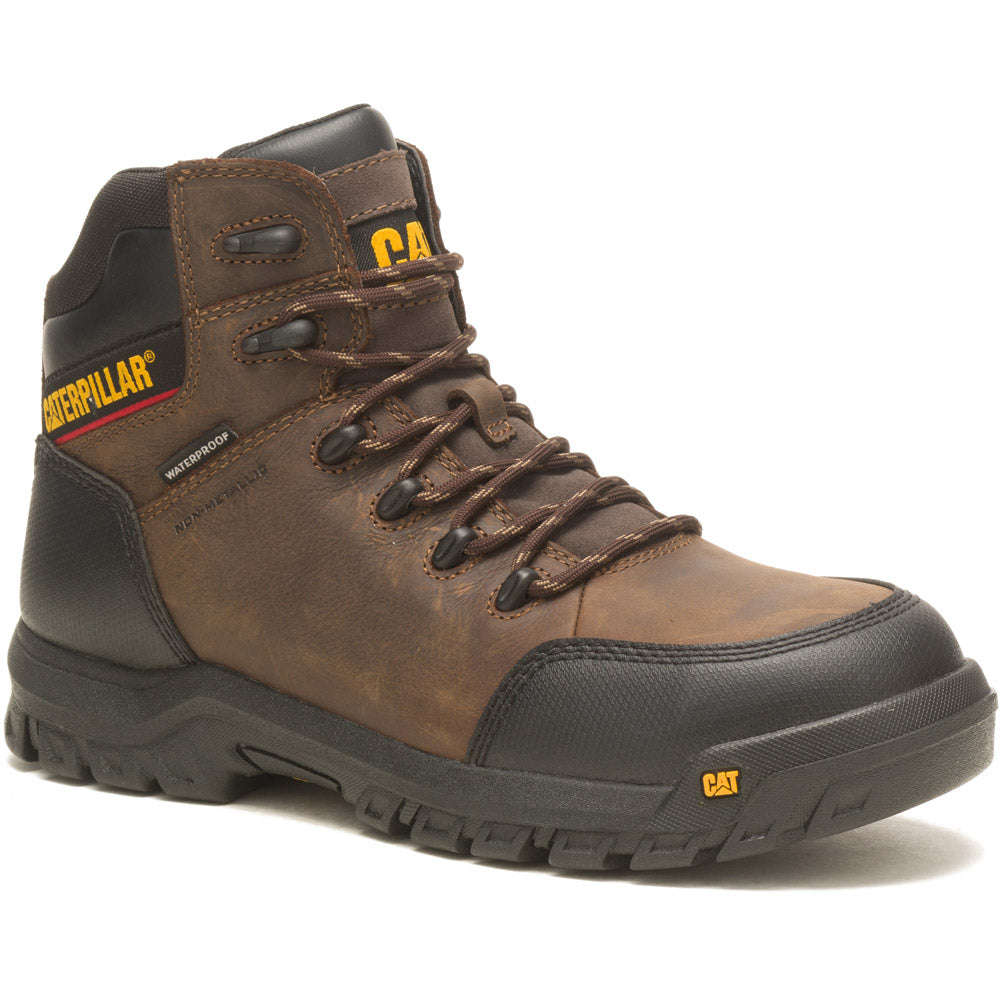 Caterpillar Resorption Brown 6-Inch Comp Toe Waterproof Work Boot