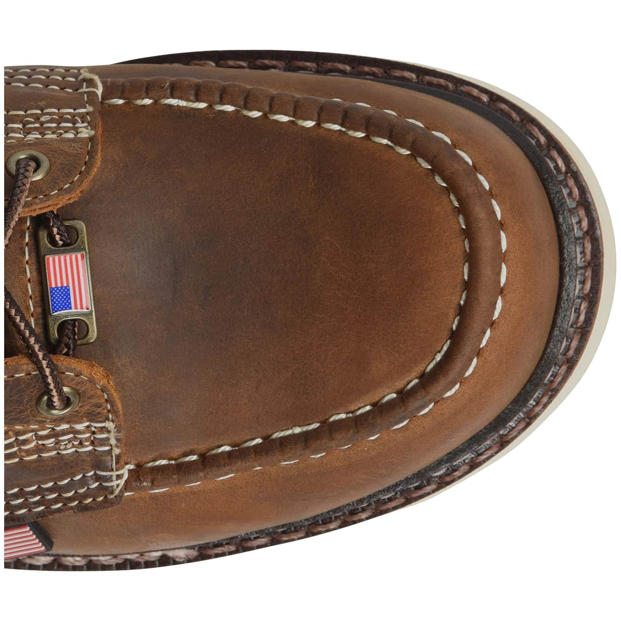 Carolina Amp USA 8-Inch Steel Toe Moc Toe Wedge Work Boot