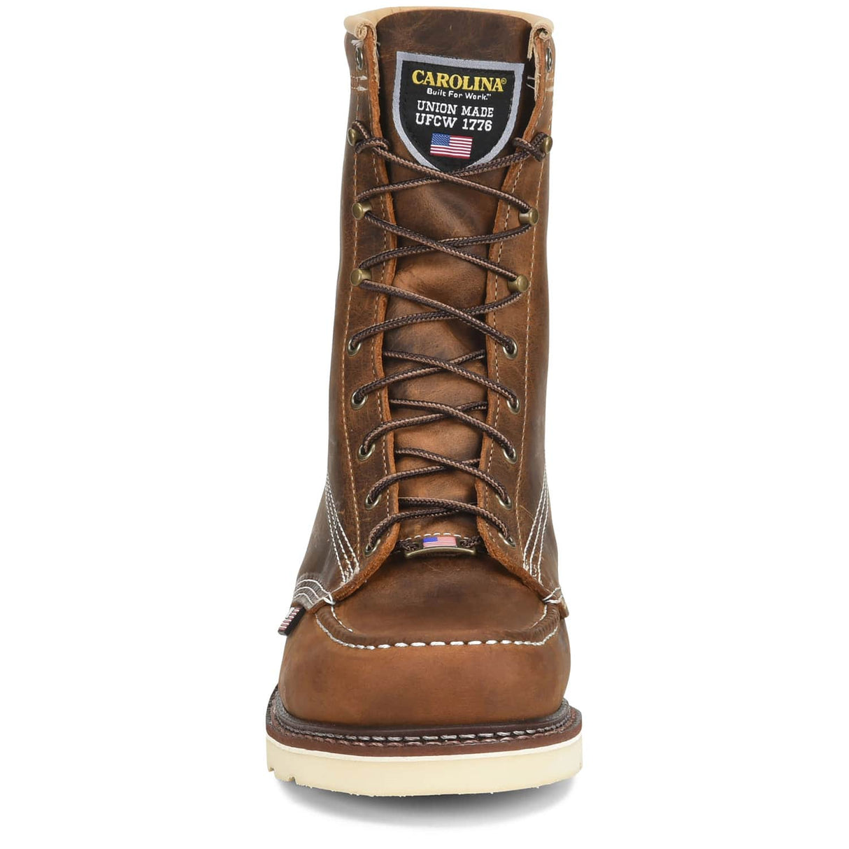 Carolina Amp USA 8-Inch Steel Toe Moc Toe Wedge Work Boot