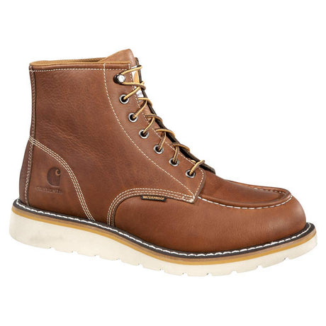 Carhartt 6-inch Moc Toe Tan Wedge Sole Waterproof Work Boot