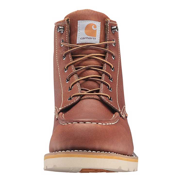 Carhartt 6-inch Moc Toe Tan Wedge Sole Waterproof Work Boot