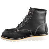 Carhartt 6-Inch Black Moc Toe Wedge Waterproof Work Boot