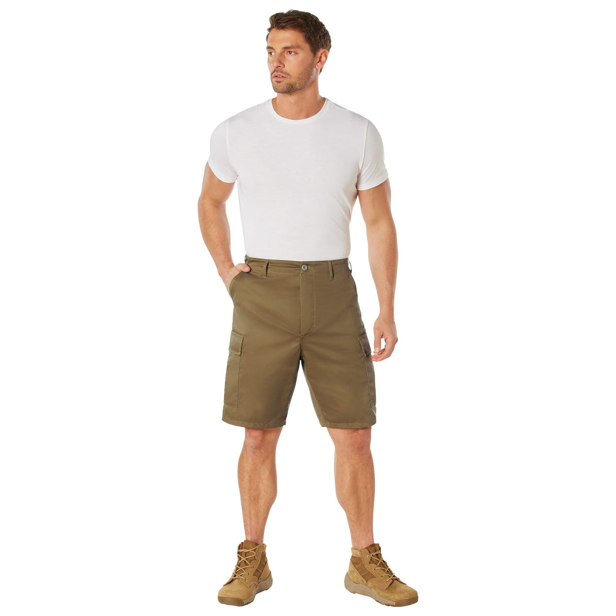 Coyote Brown Military Style BDU Cargo Shorts